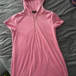 Juicy Couture Pink Sweatshirt Cozy Hooded Top